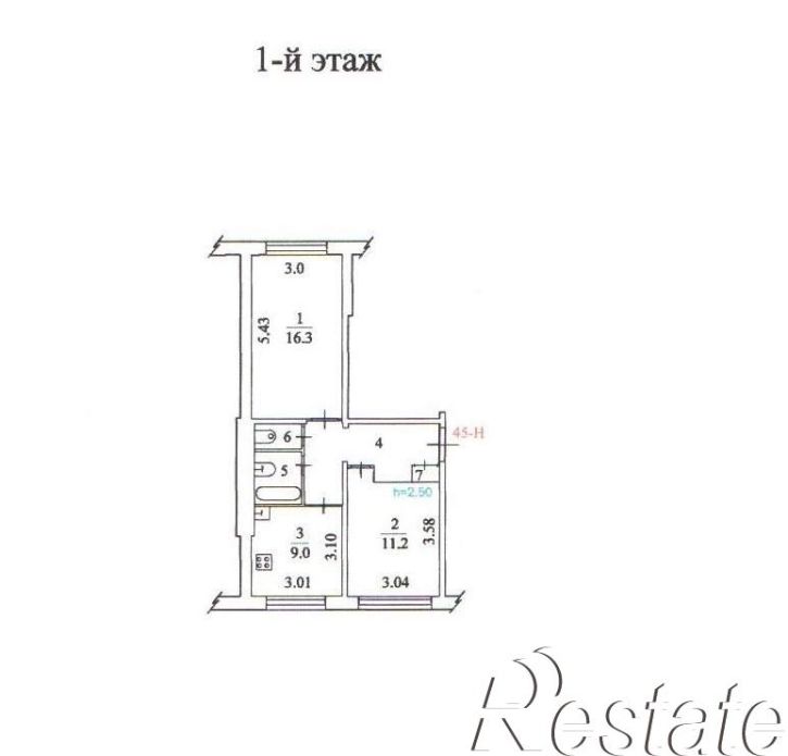2-комн квартира Архангельское шоссе, д.83